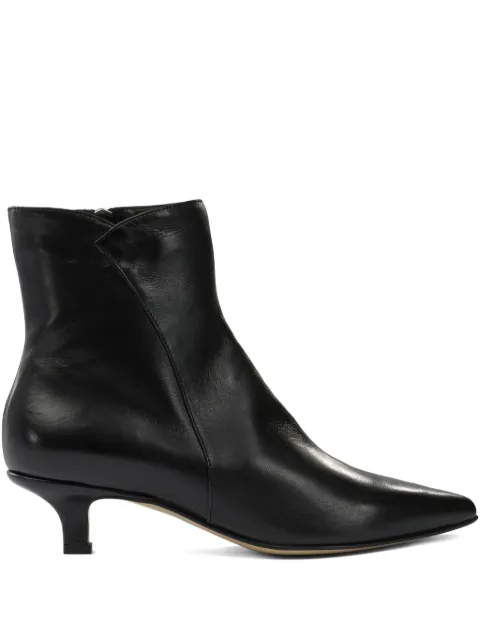 Pomme D´Or pointed leather boots Black 4985ELODIEGLOVENERO