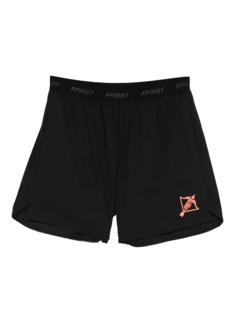 Family First logo-print performance shorts Black TKS2604