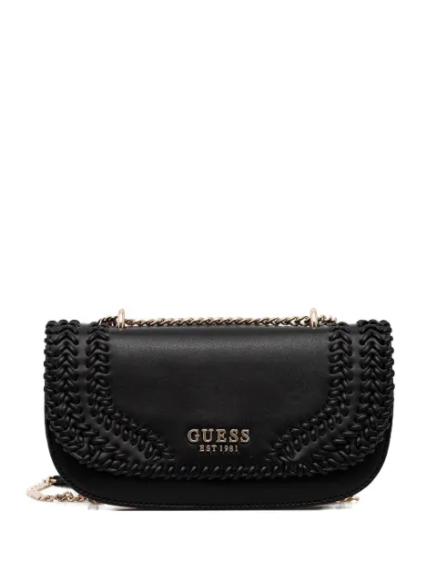 GUESS USA braided chain-detail crossbody bag Black HWNG9667210