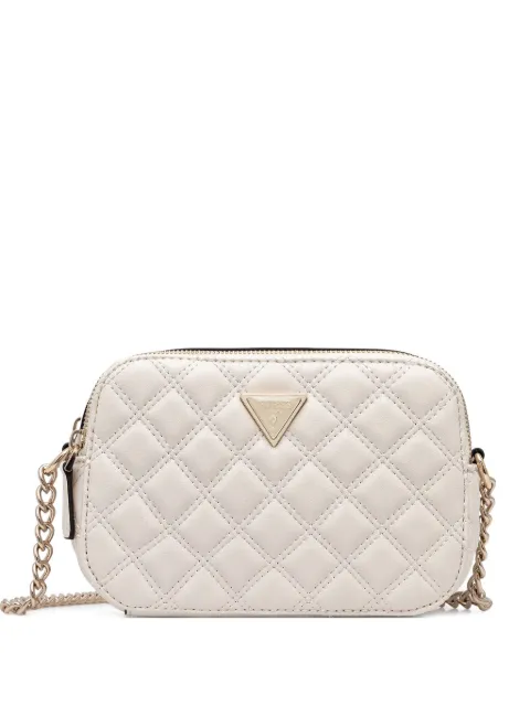 GUESS USA quilted chain-strap cross-body bag Neutrals HWQG9673140