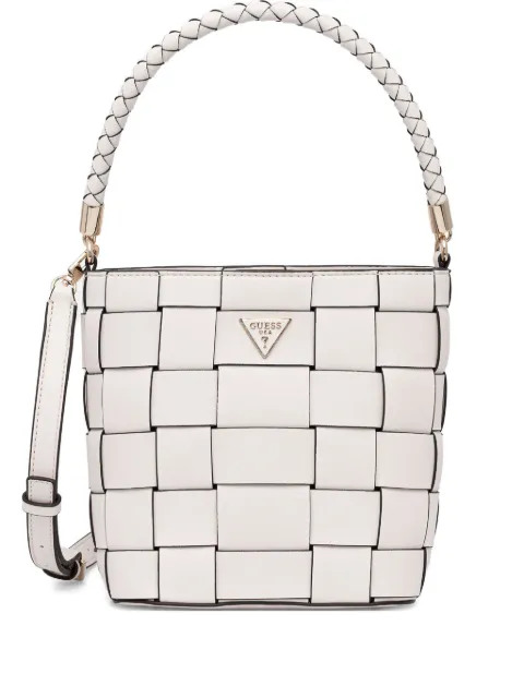 GUESS USA woven top-handle tote bag Neutrals HWWG9661030
