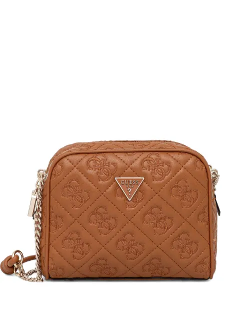 GUESS USA quilted-design crossbody bag Brown HWQL9658140