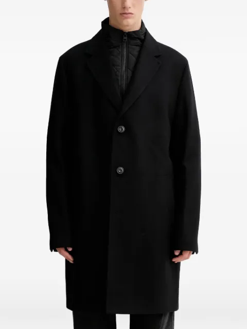 HUGO buttoned long sleeve coat Black 50546546