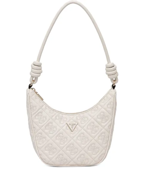 GUESS USA Adelasia 4G quilted knoted-handle mini shoulder bag Neutrals HWQL9658180