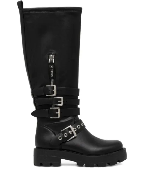 GUESS USA buckle-strap boots Black FLFYNKELE11