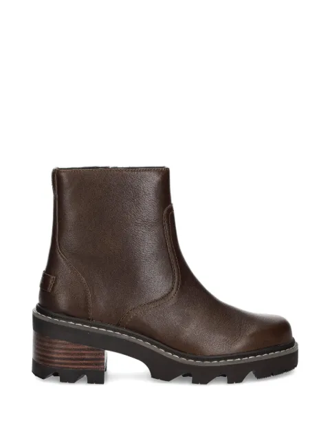 SOREL Joan block-heel side-zip boots Brown 2138431