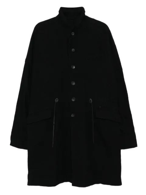 The Viridi-Anne embroidered twil coat Black VI389606