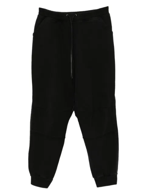 The Viridi-Anne cotton track pants Black VI380404