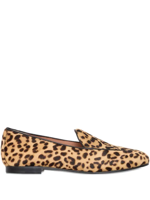 Aquazzura leopard-print loafers Neutrals GNNFLAM1LYNNA0