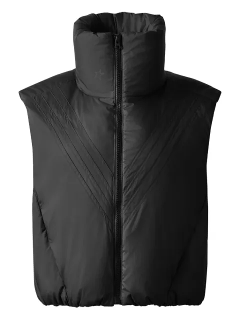 Perfect Moment chevron funnel-neck gilet Black W30013031703
