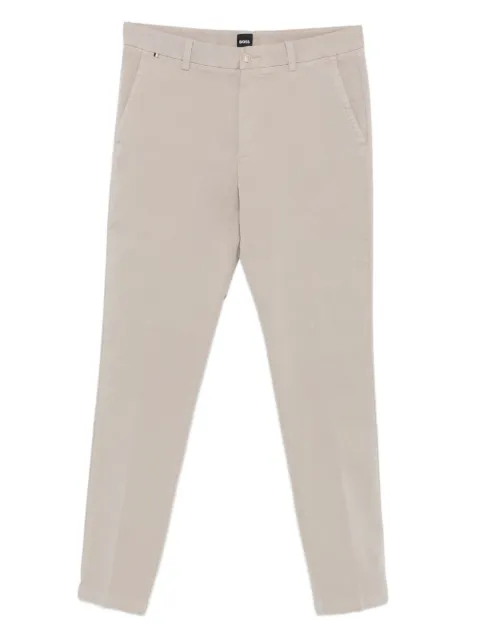 BOSS stretch twill trousers Neutrals 50543312