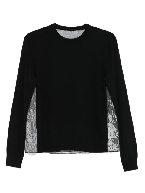 Quetsche lace-panel jumper Black QAW25T91