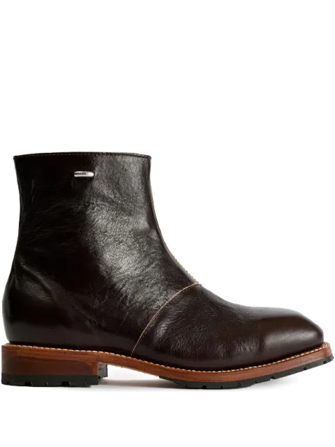 OUR LEGACY Engine zip boots Brown A4257EDA