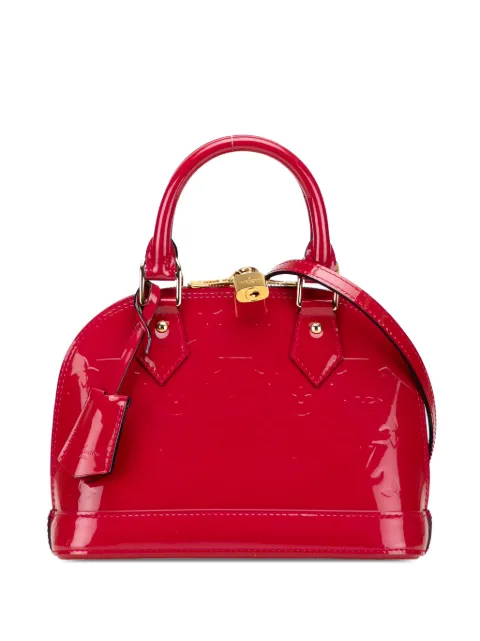 Louis Vuitton Pre-Owned 2013 Monogram Vernis Alma BB satchel Red 6YHIVERIUNMLLC2X