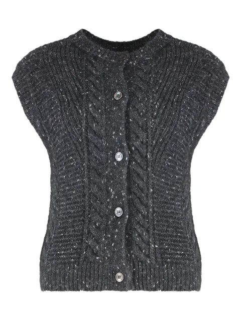 Max Mara Taffy buttoned vest Grey 2526356032600