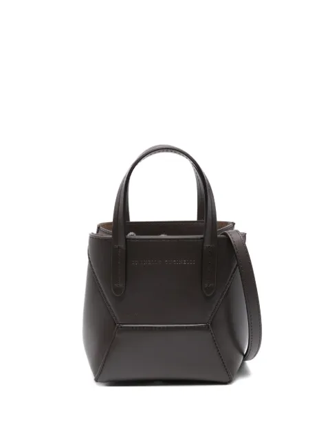 Brunello Cucinelli mini BC Duo tote bag Brown MBTKD2675C8279