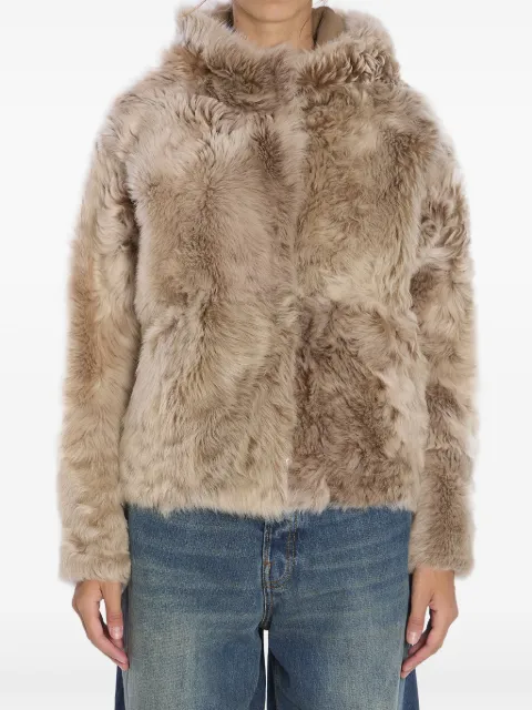 Yves Salomon fur jacket Neutrals 26WYV62461TOSX