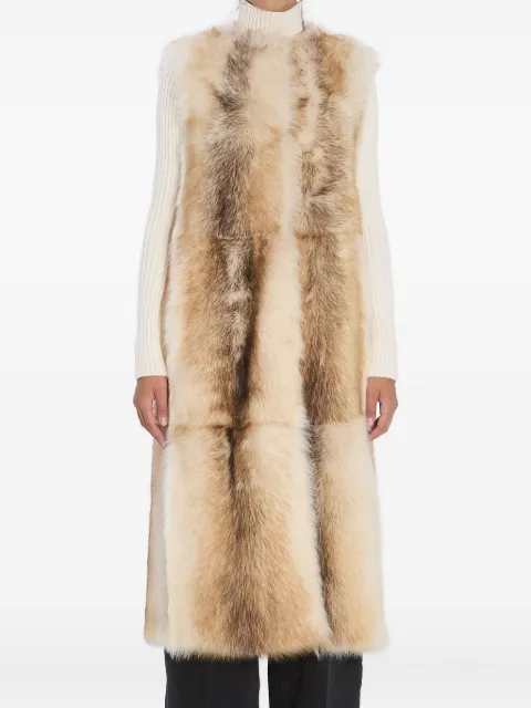 Yves Salomon lamb fur vest Neutrals 26WYM63105215