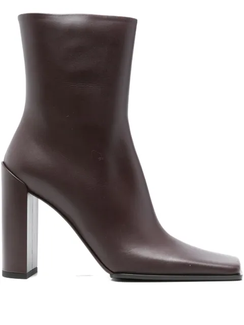 Alaïa square-toe ankle boots Brown AA3O2009I052