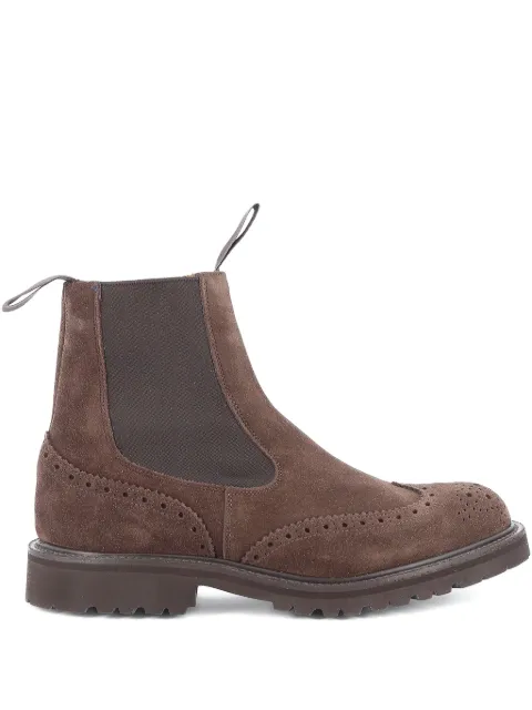 Tricker's Henry brogue-detail chelsea boots Brown 275439