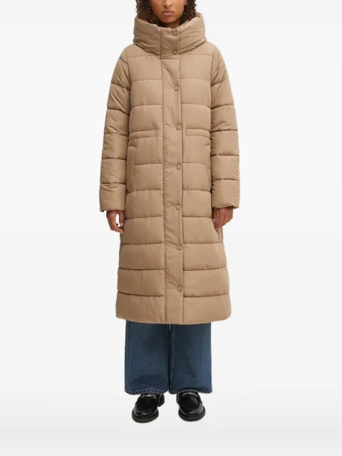 Barbour button-fastening padded coat Neutrals LQU1848BE54