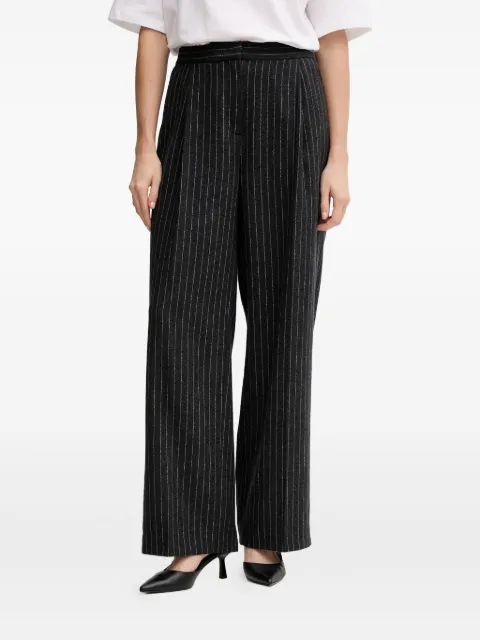 Barbour pinstripe-pattern trousers Grey LTR0396CH51
