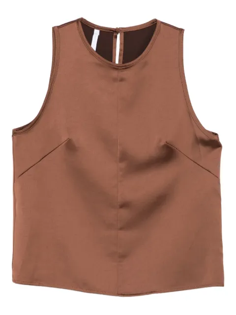IMPERIAL sleeveless tank top Brown RIN8KBA