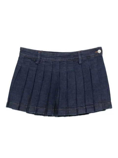7 For All Mankind pleated mini skirt Blue 7UZ60555