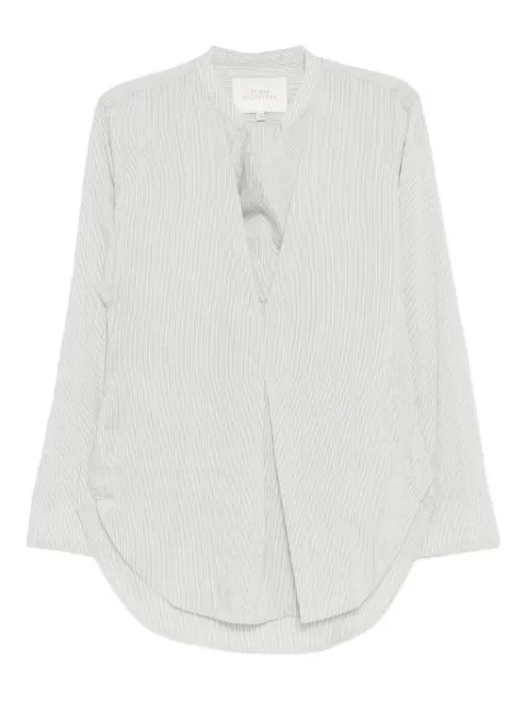 Studio Nicholson chalk stripe pampa top White PAMPASNW1684