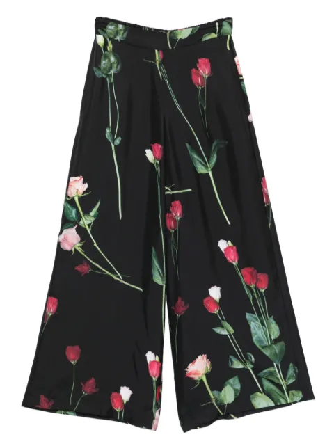 Antonio Marras floral-print wide-leg trousers Black MPNL364NE7RS