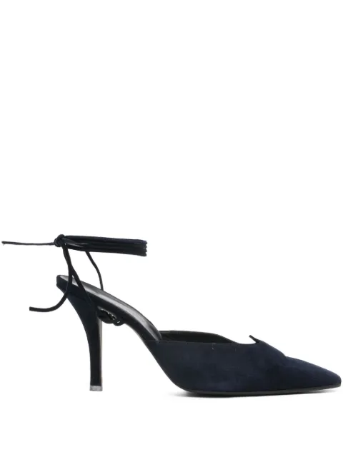 Romeo Gigli Pre-Owned 1990s ankle-tie pumps Blue RO250DE