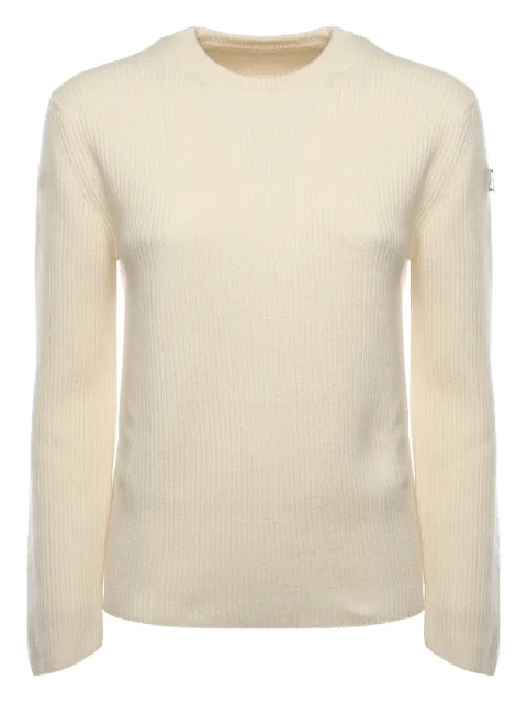 Moncler x Jil Sander logo-patch sweater Neutrals K24059C00005M3328034