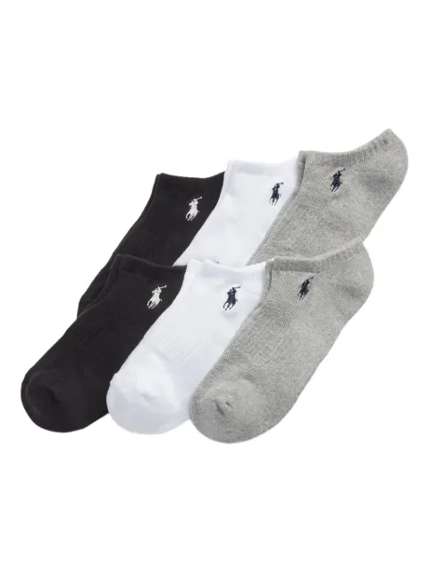 Polo Ralph Lauren logo low-cut socks (pack of six) Black 449950143001