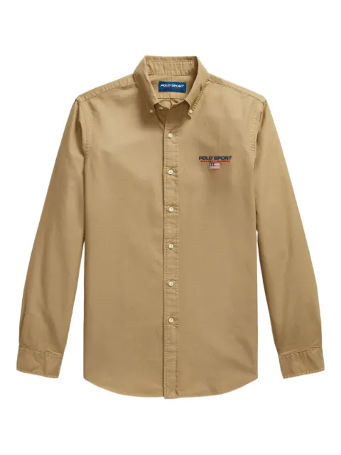 Polo Ralph Lauren garment dyed long-sleeve sport shirt Neutrals 710P00816002