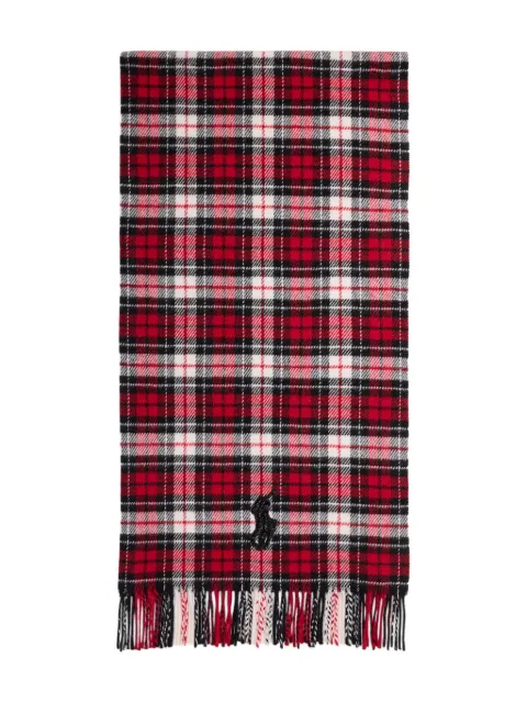 Polo Ralph Lauren fringed scarf Red 455P04641002