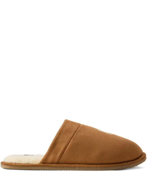 Polo Ralph Lauren Klarence logo slippers Brown 843981604003