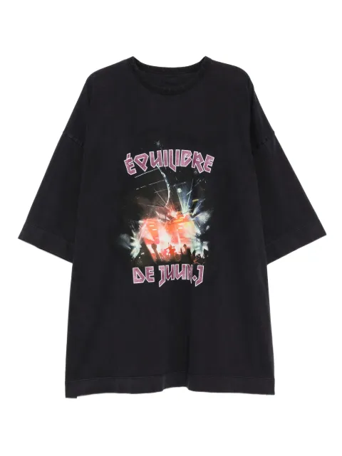 Juun.J graphic-print T-shirt Blue JC5742P26R