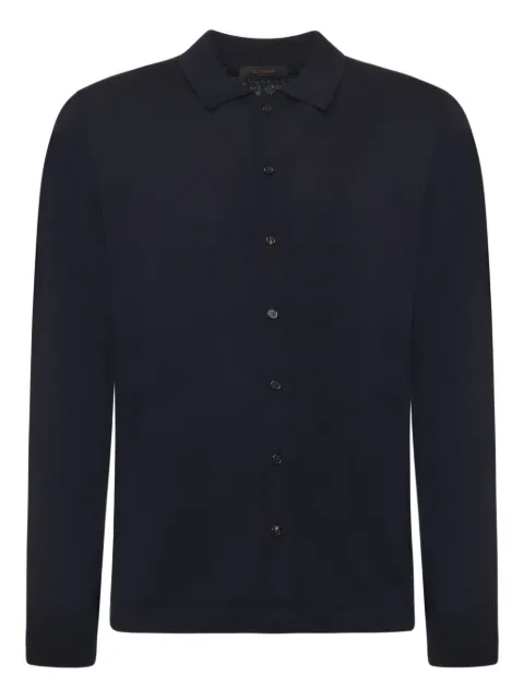 Zanone wool shirt Blue 810157ZR274Z1375