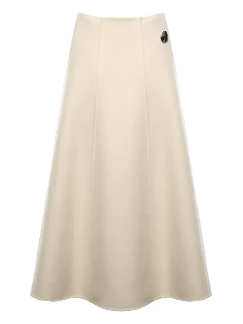 Moncler x Jil Sander logo-patch skirt Neutrals K24052D00008M6407031