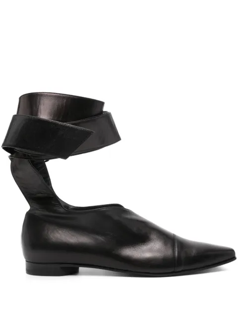 Romeo Gigli Pre-Owned 1990s ankle-strap boots Black RO350DC