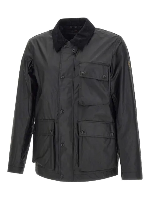 Belstaff corduroy-collar jacket Black 105810BLACK