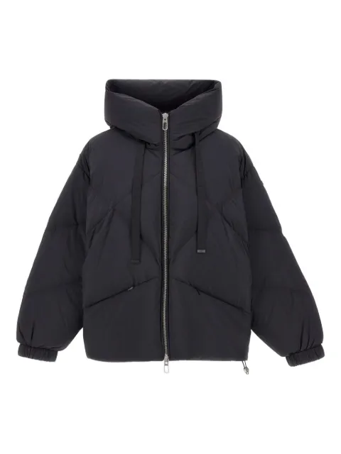 Duno diamond-quilted hooded jacket Black PEGGIEAPRICA901
