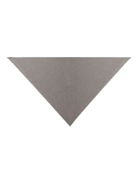 Faliero Sarti triangular-shape cashmere scarf Grey 202563220