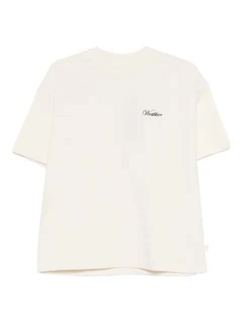 WRSTBHVR logo-detail t-shirt Neutrals U1025TT3054