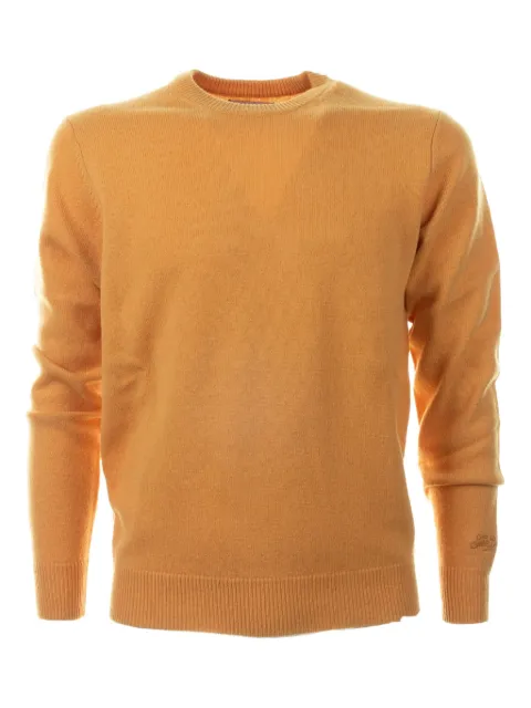 MC2 Saint Barth crew-neck ribbed-knit sweater Brown REGE011