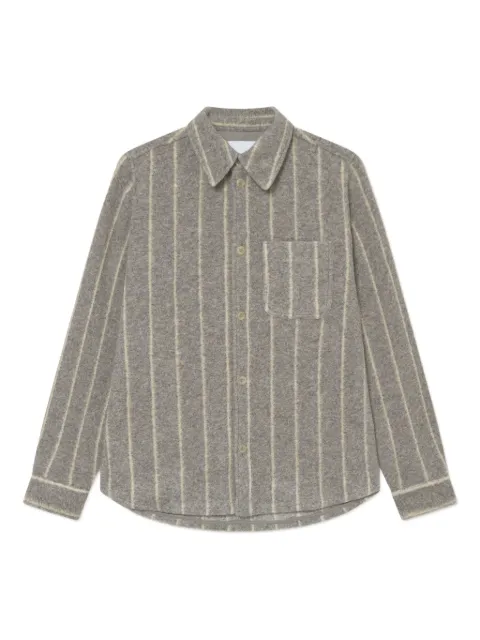 Les Deux Lennon wool pinstripe shirt Grey 1000558320