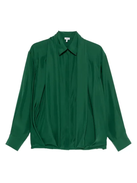 LOEWE pleated shirt Green S540Y05XC7