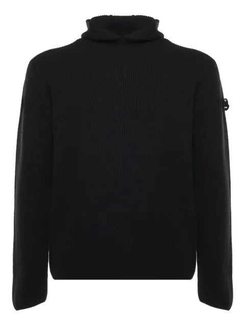 Moncler x Jil Sander ribbed hoodie Black K24059G00004M3328999