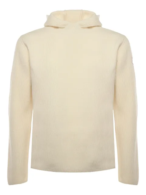 Moncler x Jil Sander ribbed hoodie Neutrals K24059G00004M3328034
