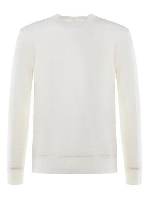 Eleventy crew-neck sweater White L76MAGL77MAG0L0300013